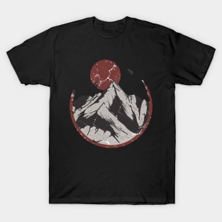 Japanese Sunrise Over Mountains T-Shirt